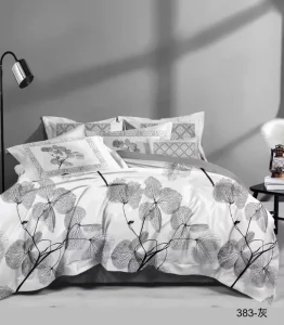 Elegant Versatile Microfiber Duvet Cover Set with Floral Designs Bedding Essentials OEM Bulk Bedsheet Set