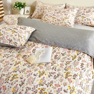 Elegant Versatile Microfiber Woven Geometric Modern Eco-Friendly Breathable 200TC Sheet & Pillowcase Set OEM Bulk