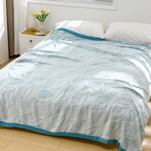 Elegant Wide Border Floral Throw Blanket Ultra Soft Gentle for Kids Adults All Seasons