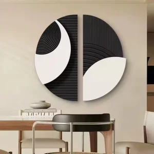 Elegant Wooden Wall Art Unique Indoor Wall Hangings for Living Room Bedroom & Home Decoration Natural Style Wooden Wall Art