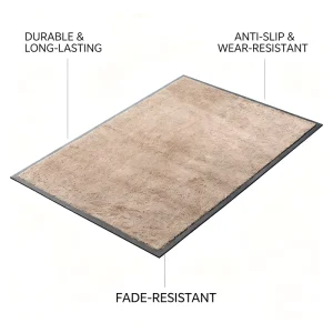 Elevator Entrance Mat Commercial Grade Dirt Trapping Floor Mat Non Slip Abrasion Resistant Slim Design for Elevator Doorways