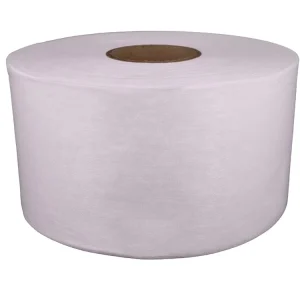 Embossed 45gsm White 20% Viscose 80% Polyester Spunlace Nonwoven Fabric for Making Wet Wipes Material
