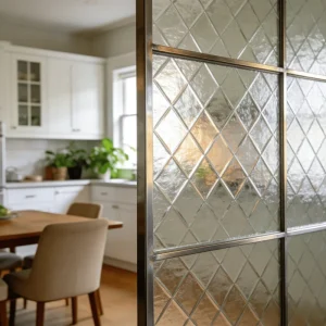 Embossed Frosted Pressed Textured Glass for Home Renovation Kitchen Backsplash Bathroom Balcony Railing Durable Solid