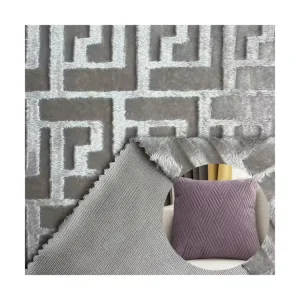 Embossed Velvet Velour Fabric Printed Sofa Material for Upholstery Home Textiles