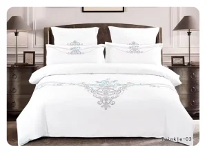 Embroidered 6PCS Duvet Cover Sets Washable High Quality 6PCS Duvet Cover Sets with 4 Pillowcase