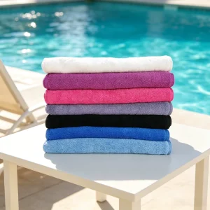 Embroidered Cotton Sports Towel Hypoallergenic Fast Water Absorption Fitness Portable Hand Towel