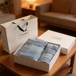 Embroidered Jacquard Towel Gift Box Bath Towel Face Towel Square Towel Set Five Star Hotel Extra Large Thickened Pure