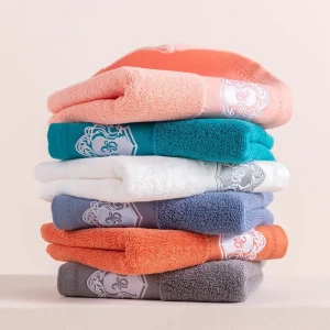 Embroidered Luxury Bath Towel 420 GSM 100% Pure Cotton Bath Towel Suitable for Bathroom 27×54 in Large Bath Towel Grey Green