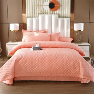 Embroidered Simple 100% Cotton Duvet Cover with Polyester Filling Eco Friendly Woven All Season for Home & Hotel Use