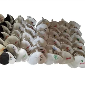 Embroidered Thick Wool Felt Sauna Hat Optimal Insulation to Keep Head Cool During Sauna