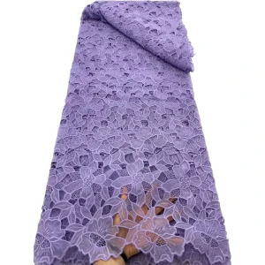 Embroidery Chiffon Lace Luxury Cord Lace Fabric for Wedding Parties Dress Materials