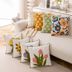 Embroidery Decorative and Throw Pillows for Stylish Home Décor