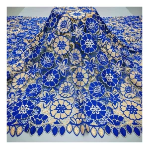 Embroidery High Quality Nonwoven Water Soluble Guipure Lace Fabric Eco Friendly Girls Fashion Soft Dresses