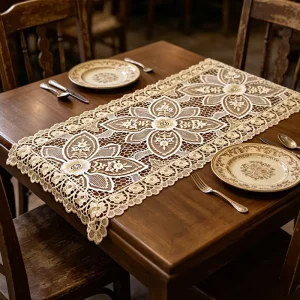 Embroidery Lace Wedding Table Runners Decoration
