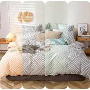 Embroidery Shabby Chic Comforter Solid Jacquard Bedding Comforter
