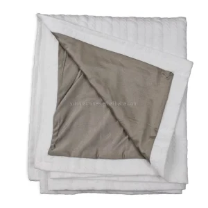 Emf Radiation Protection Blanket Knitted Earthing Grounding Protective Belly Pregnancy Blanket Bedding Home Use Brushed Pattern