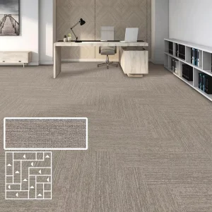 Enhanced Sound Absorbing Carpet Tiles with PVC Backing for Noisy Open Offices