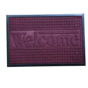 Entrance Indoor Outdoor Foot Floor Mats Polyester Polypropylene Rubber Door Mat