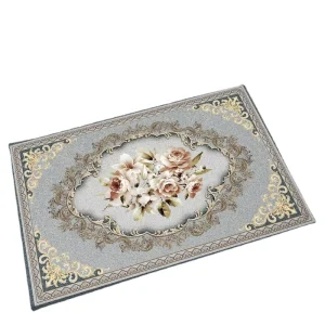 Entryway Doormat Entrance Mat Modern Polyester Wipeable Machine Washable Water-Absorbent Rectangular Household Mat