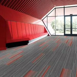 Environmentally Friendly Commercial Modern Office Square Carpet Tiles 50×50 EVA Glue + Non Woven Fabric Anti Static Anti Slip