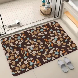 Environmentally Friendly Diatom Mud Absorbent Non Slip Soft Long Service Life Various Colors Home Area Diatomite Bath Mat Carpet