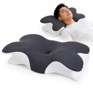 Ergonomic Butterfly Memory Foam Cervical Pillow Neck Support Orthopedic Contour Bedding Sleep Aid OEM ODM Factory