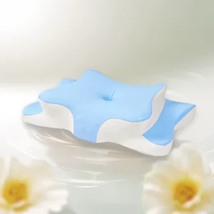 Ergonomic Butterfly Memory Foam Pillow Neck Support Cervical Bed Pillow for Sleeping Orthopedic Pain Relief Breathable Cushion