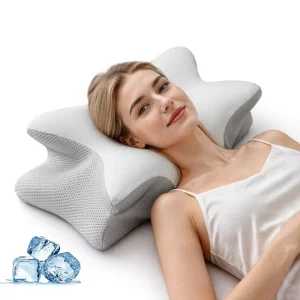 Ergonomic Butterfly Shaped Slow Rebound Neck Pillow Pain Relief Sleeping Orthopedic Memory Foam Cervical Pillow
