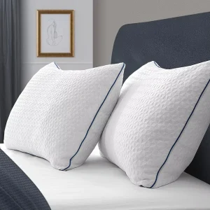 Ergonomic Cervical Neck Orthopedic Shredded Memory Foam Bed Pillows for Neck Pain Relief