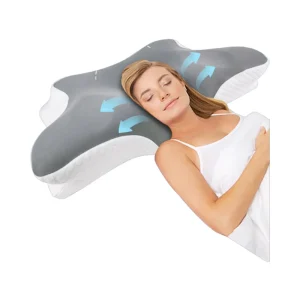 Ergonomic Contour Memory Foam Pillows Adjustable Cervical Pillow Cozy Sleeping Bed Pillow for Side Back Stomach Sleeper
