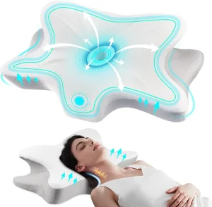Ergonomic Contour Pillow Cozy Sleeping for Side Back Stomach Sleepers Neck and Shoulder Pain Relief Memory Foam Custom Pillow