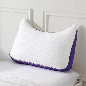 Ergonomic Curve Design Arch Shape Shredded Memory Foam Adjustable Bed Pillow for Side Stomach Back Sleeper Oeko TEX Certified