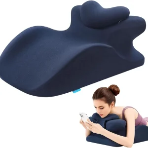 Ergonomic Memory Foam Body Support Bed Pillow for Couples Airplane Hotel Use Detachable Leg Rest Anti Dust Mite Removable