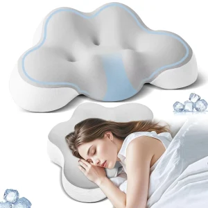 Ergonomic Memory Foam Knitted Bed Pillows Customized for Cervical Pain Relief Anti Snoring High Low Conform Skin Friendly Neck