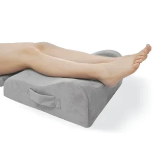 Ergonomic Memory Foam Leg Elevation Pillow Comfortable Soft Therapy for Leg Pain Relief for Nursing Reading & Bed Rest