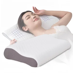Ergonomic Memory Foam Pillow for Deep Sleep Zero Pressure Design Removable Cover Custom Logo Rectangle Shape for Home Hotel Use