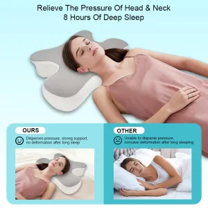 Ergonomic Reading Pillow for Sitting in Bed Backrest with Arms Lumbar Support Pillow for Bed