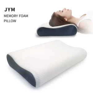 Ergonomic Wave Cervical Pillow with Cooling Fabric Premium Memory Foam for All Night Comfort