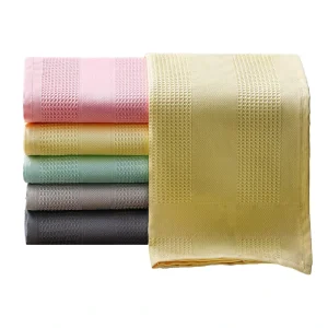 Esun 30*40cm Eco-Friendly Highly Absorbent Quick-Dry Waffle-patterned Microfiber Tea Towel for Kitchen