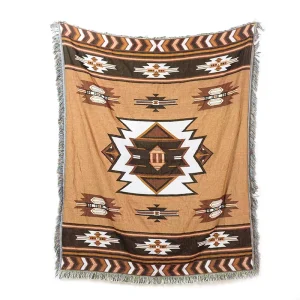 Ethnic Style Jacquard Woven Blanket Comfortable Tapestry for Home Decor
