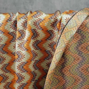 Ethnic Wave Zigzag Yarn Dyed Jacquard Fabric Cheongsam Vest Skirt Stationery Material