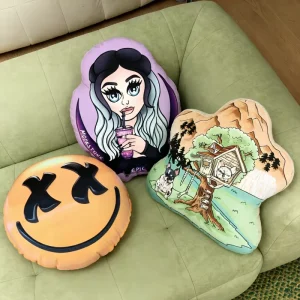 Europe USA Custom Animal Cartoon Abstract Portrait Style Comfortable Water Resistant Home Decor Pillows Invisible Zipper