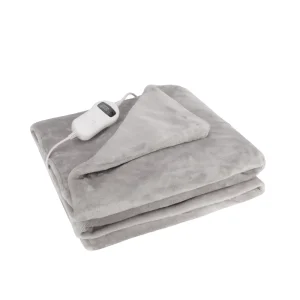 European Power 220 240V Electric Heated Throw 9 Temperature Settings Flannel Electric Blanket Overheat Protection Household