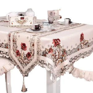 European Style 3D Printed Ethnic Table Wedding Runners Embroid Table Runners for Party Table