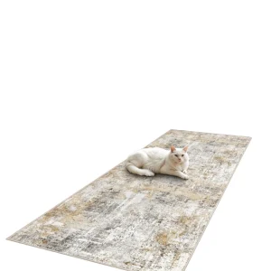 European Style Hallway Runner Rug Non Slip Long Corridor Carpet Washable Floor Mat for Home Living Room Bedroom