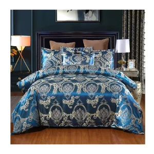 European Style Oeko tex Custom Jacquard Luxury Silky Hotel Bedding Sets