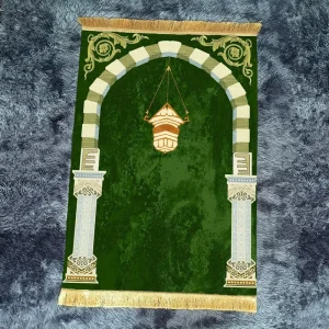 European Style Persian Patterned Square Woven Washable Velvet Prayer Mat Made Polyester Anti-Bacteria Anti-Slip Features for Car