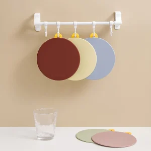 European Style Silicone Placemats Quick Drain Rubber Place Mats Silicone Trivet Mats