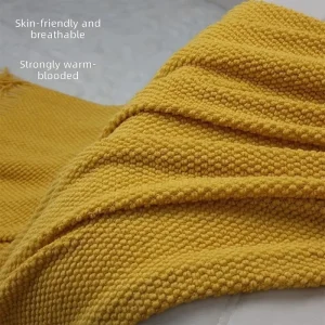 European Style Simple Light Luxury Corn Kernel Bedspread Modern Sofa Cover Nap Blanket