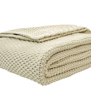 European Style Skin friendly Woven Blanket Soft Handmade Knitted Blanket for Home and Hotel